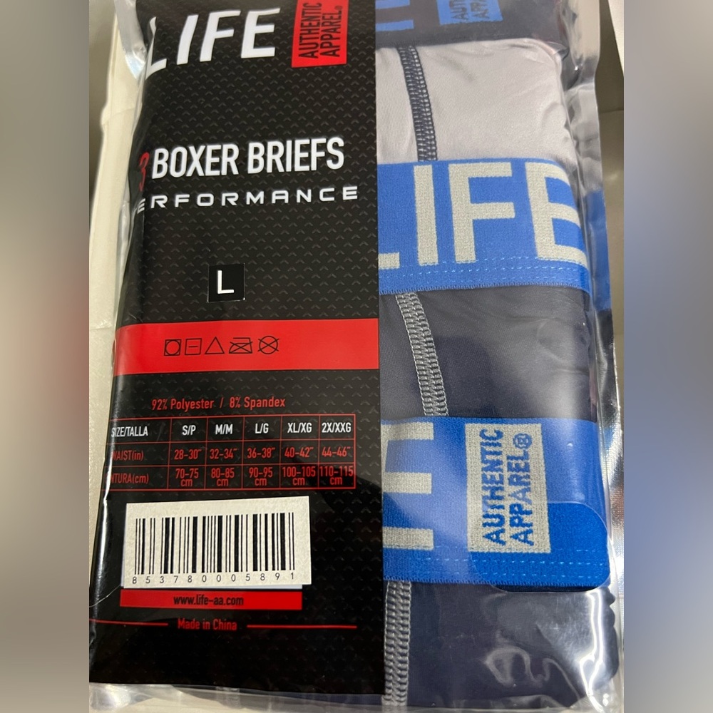 Authentic Apparel Life Men’s Boxers 3-Pack (Set of 2) Size L - Picture 4 of 6